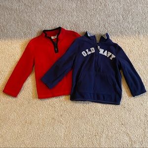 LOT of 2 boys fleece pullovers